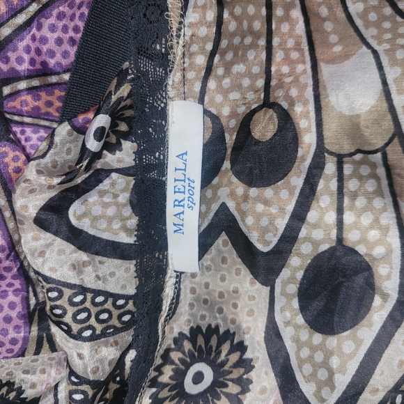 Marella Sport Floral Wrap Silk Dress 6 - Picture 7 of 7